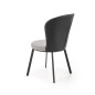 Scaun living tapitat, metalic, stil scandinav, tesatura si piele eco, 49x54x87x46 cm Scaun living tapitat, metalic, stil scandinav, tesatura si piele eco, 49x54x87x46 cm
