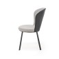 Scaun living tapitat, metalic, stil scandinav, tesatura si piele eco, 49x54x87x46 cm Scaun living tapitat, metalic, stil scandinav, tesatura si piele eco, 49x54x87x46 cm