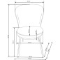 Scaun living tapitat, metalic, stil scandinav, tesatura si piele eco, 49x54x87x46 cm Scaun living tapitat, metalic, stil scandinav, tesatura si piele eco, 49x54x87x46 cm