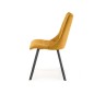 Scaun Singapore pentru dining, tapiterie din catifea, cadru otel, 44x58x85x47 cm