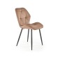 Scaun bucatarie/living Briana, tesatura de catifea, cadru metal, modern, inaltime 86 cm, bej Scaun bucatarie/living Briana, tesatura de catifea, cadru metal, modern, inaltime 86 cm, bej