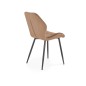 Scaun bucatarie/living Briana, tesatura de catifea, cadru metal, modern, inaltime 86 cm, bej Scaun bucatarie/living Briana, tesatura de catifea, cadru metal, modern, inaltime 86 cm, bej