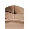 Scaun tapitat living/sufragerie Halmar K453, cadru metal, spatar matlasat, stil modern, 48x53x86x50cm, catifea, bej