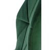 Scaun tapitat living/sufragerie Halmar K453, cadru metal, spatar matlasat, stil modern, 48x53x86x50cm, catifea, verde
