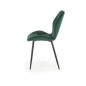 Scaun tapitat Briana, catifea verde, cadru metal, inaltime 86 cm, stil modern Scaun tapitat Briana, catifea verde, cadru metal, inaltime 86 cm, stil modern