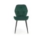 Scaun tapitat Briana, catifea verde, cadru metal, inaltime 86 cm, stil modern Scaun tapitat Briana, catifea verde, cadru metal, inaltime 86 cm, stil modern