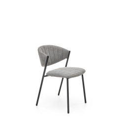 Scaun living/sufragerie Halmar K469, cadru metal,  stil modern, 50x58x78x49cm, textil, gri