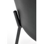 Scaun tapitat cu cadru metalic, stil clasic, 50x58x85x48 cm, stofa gri si piele eco neagra Scaun tapitat cu cadru metalic, stil clasic, 50x58x85x48 cm, stofa gri si piele eco neagra