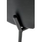 Scaun tapitat cu cadru metalic, stil clasic, 50x58x85x48 cm, stofa gri si piele eco neagra Scaun tapitat cu cadru metalic, stil clasic, 50x58x85x48 cm, stofa gri si piele eco neagra