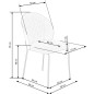 Scaun tapitat cu cadru metalic, stil clasic, 50x58x85x48 cm, stofa gri si piele eco neagra Scaun tapitat cu cadru metalic, stil clasic, 50x58x85x48 cm, stofa gri si piele eco neagra