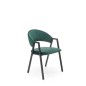 Scaun modern Xonia, amplasare dining, cadru metalic, catifea verde, inaltime 82 cm Scaun modern Xonia, amplasare dining, cadru metalic, catifea verde, inaltime 82 cm