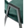 Scaun tapitat living/sufragerie Halmar K473, cadru metal, stil modern, 54x58x82x47cm, catifea, verde