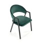 Scaun modern Xonia, amplasare dining, cadru metalic, catifea verde, inaltime 82 cm Scaun modern Xonia, amplasare dining, cadru metalic, catifea verde, inaltime 82 cm