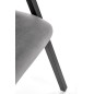 Scaun dining Xonia, stil modern, cadru metalic, catifea gri, inaltime 82 cm Scaun dining Xonia, stil modern, cadru metalic, catifea gri, inaltime 82 cm