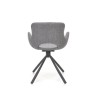 Scaun living/sufragerie Halmar K475, cadru metal,  stil modern, 59x58x81x48cm, textil, gri