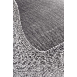 Scaun living/sufragerie Halmar K475, cadru metal,  stil modern, 59x58x81x48cm, textil, gri