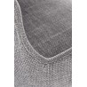 Scaun living/sufragerie Halmar K475, cadru metal,  stil modern, 59x58x81x48cm, textil, gri