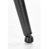 Scaun tapitat living/sufragerie Halmar K478, cadru metal, stil modern, 49x54x84x48cm, catifea/stofa, negru/alb