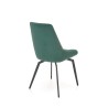 Scaun tapitat living/sufragerie Halmar K479, cadru metal, stil modern, 49x60x91x48cm, catifea, verde
