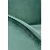 Scaun tapitat living/sufragerie Halmar K479, cadru metal, stil modern, 49x60x91x48cm, catifea, verde