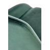 Scaun tapitat living/sufragerie Halmar K479, cadru metal, stil modern, 49x60x91x48cm, catifea, verde