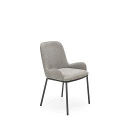 Scaun living/sufragerie Halmar K481, cadru metal,  stil modern, 54x60x83x48cm, textil, gri