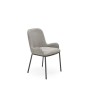Scaun stil modern pentru sufragerie, tapiterie textila, cadru metal, 54x60x83x48 cm, gri Scaun stil modern pentru sufragerie, tapiterie textila, cadru metal, 54x60x83x48 cm, gri