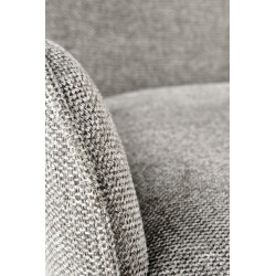 Scaun living/sufragerie Halmar K481, cadru metal,  stil modern, 54x60x83x48cm, textil, gri