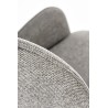 Scaun living/sufragerie Halmar K481, cadru metal, stil modern, 54x60x83x48cm, textil, gri