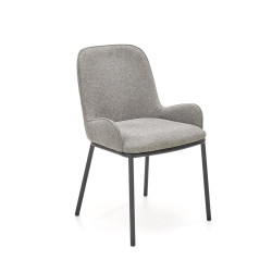 Scaun living/sufragerie Halmar K481, cadru metal,  stil modern, 54x60x83x48cm, textil, gri