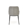 Scaun living/sufragerie Halmar K481, cadru metal, stil modern, 54x60x83x48cm, textil, gri