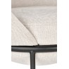 Scaun living/sufragerie Halmar K482, cadru metal,  stil modern, 61x59x78x49cm, textil, bej