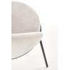 Scaun living/sufragerie Halmar K482, cadru metal,  stil modern, 61x59x78x49cm, textil, bej