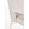 Scaun tapitat living/sufragerie Halmar K486, cadru metal, stil modern, 51x57x77x47cm, stofa, bej