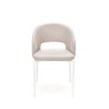 Scaun tapitat living/sufragerie Halmar K486, cadru metal, stil modern, 51x57x77x47cm, stofa, bej
