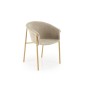 Scaun stil scandinav pentru living, cadru metalic, tapiterie stofa bej, 59x56x80x46 cm Scaun stil scandinav pentru living, cadru metalic, tapiterie stofa bej, 59x56x80x46 cm
