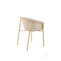 Scaun stil scandinav pentru living, cadru metalic, tapiterie stofa bej, 59x56x80x46 cm Scaun stil scandinav pentru living, cadru metalic, tapiterie stofa bej, 59x56x80x46 cm