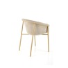 Scaun living/sufragerie Halmar K489, cadru lemn, stil scandinav, 59x56x80x46cm, textil, bej