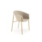 Scaun stil scandinav pentru living, cadru metalic, tapiterie stofa bej, 59x56x80x46 cm Scaun stil scandinav pentru living, cadru metalic, tapiterie stofa bej, 59x56x80x46 cm