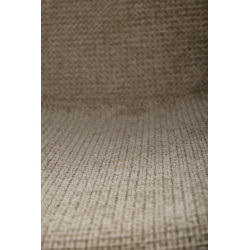 Scaun living/sufragerie Halmar K489, cadru lemn,  stil scandinav, 59x56x80x46cm, textil, bej
