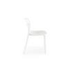 Scaun dining/bucatarie Halmar K490, cadru polipropilena, stivuibil, stil scandinav, 46x55x80x46cm, polipropilena, alb