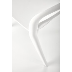 Scaun dining/bucatarie Halmar K490, cadru polipropilena, stivuibil, stil scandinav, 46x55x80x46cm, polipropilena, alb