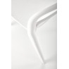 Scaun dining/bucatarie Halmar K490, cadru polipropilena, stivuibil, stil scandinav, 46x55x80x46cm, polipropilena, alb