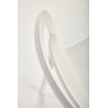 Scaun dining/bucatarie Halmar K490, cadru polipropilena, stivuibil, stil scandinav, 46x55x80x46cm, polipropilena, alb