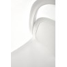 Scaun dining/bucatarie Halmar K490, cadru polipropilena, stivuibil, stil scandinav, 46x55x80x46cm, polipropilena, alb