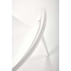 Scaun dining/bucatarie Halmar K490, cadru polipropilena, stivuibil, stil scandinav, 46x55x80x46cm, polipropilena, alb