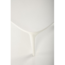 Scaun dining/bucatarie Halmar K490, cadru polipropilena, stivuibil, stil scandinav, 46x55x80x46cm, polipropilena, alb