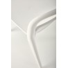 Scaun dining/bucatarie Halmar K490, cadru polipropilena, stivuibil, stil scandinav, 46x55x80x46cm, polipropilena, alb