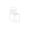 Scaun dining/bucatarie Halmar K490, cadru polipropilena, stivuibil, stil scandinav, 46x55x80x46cm, polipropilena, alb