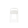 Scaun dining/bucatarie Halmar K490, cadru polipropilena, stivuibil, stil scandinav, 46x55x80x46cm, polipropilena, alb